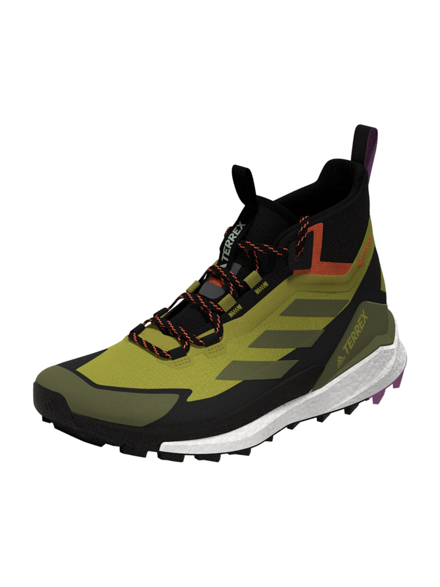 adidas Terrex Félcipő 'Free Hiker 2'  olíva / khaki / narancs / fekete